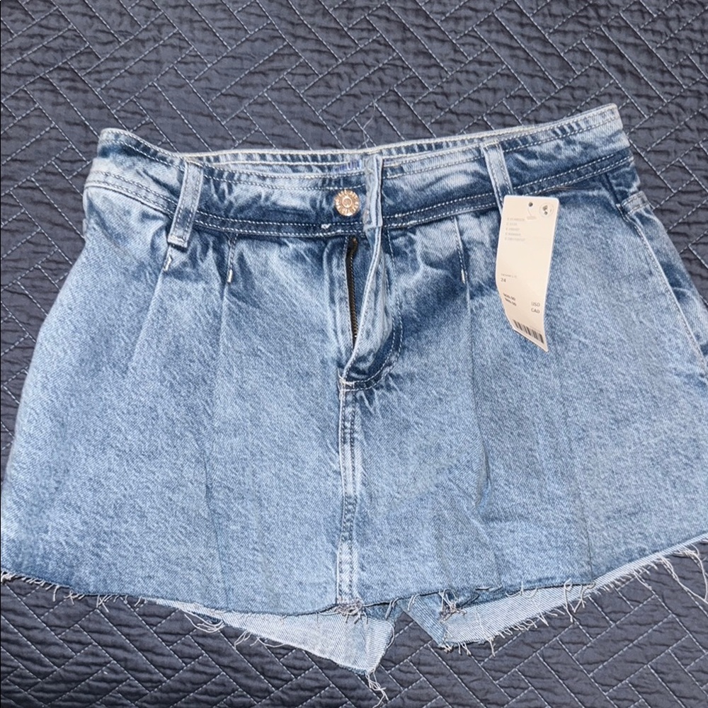 Urban Outfitters Mia Denim Pleated Skort Size 24